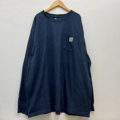 Carhartt【カーハート】長袖Tシャツ ネイビー 2XL