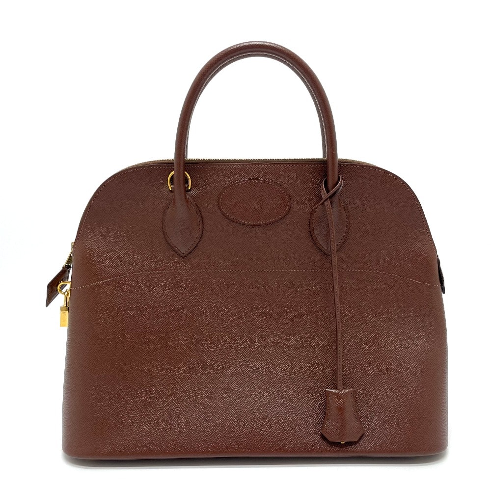エルメス HERMES ボリード35 カバン 2WAY ハンドバッグ レザー □C刻 ブラウン