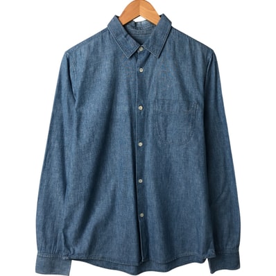 古着 アーペーセー A.P.C. 長袖 シャンブレーシャツ メンズM相当/eaa560847