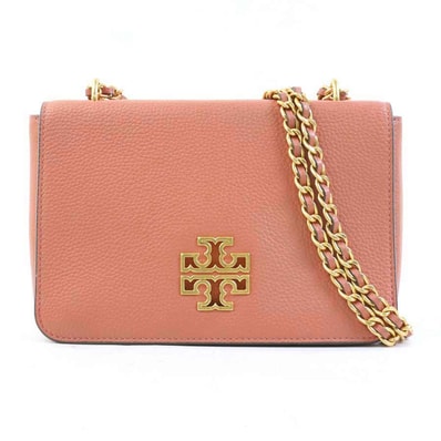 トリーバーチ Tory Burch ショルダーバッグ レザー コーラルオレンジ レディース【中古】 r11152a