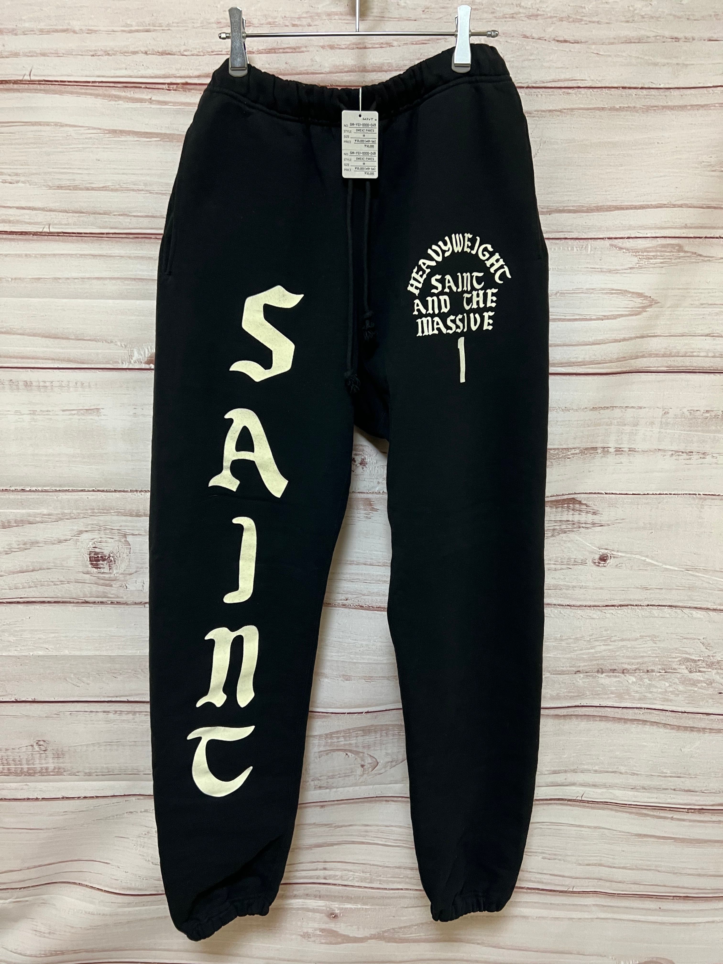 SAINT Mxxxxxx Swt Pnt_It'S Saint "Black" SM-YS1-0000-049