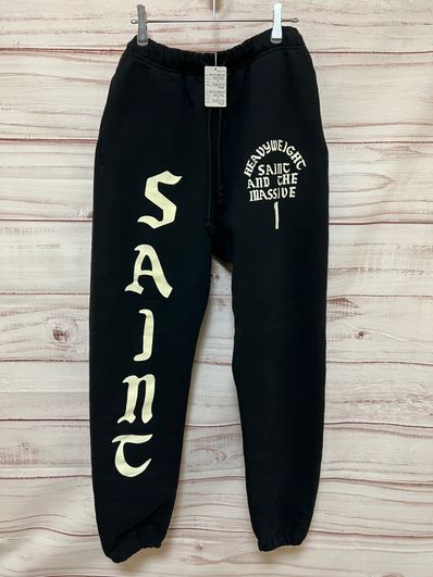 SAINT Mxxxxxx Swt Pnt_It'S Saint "Black" SM-YS1-0000-049