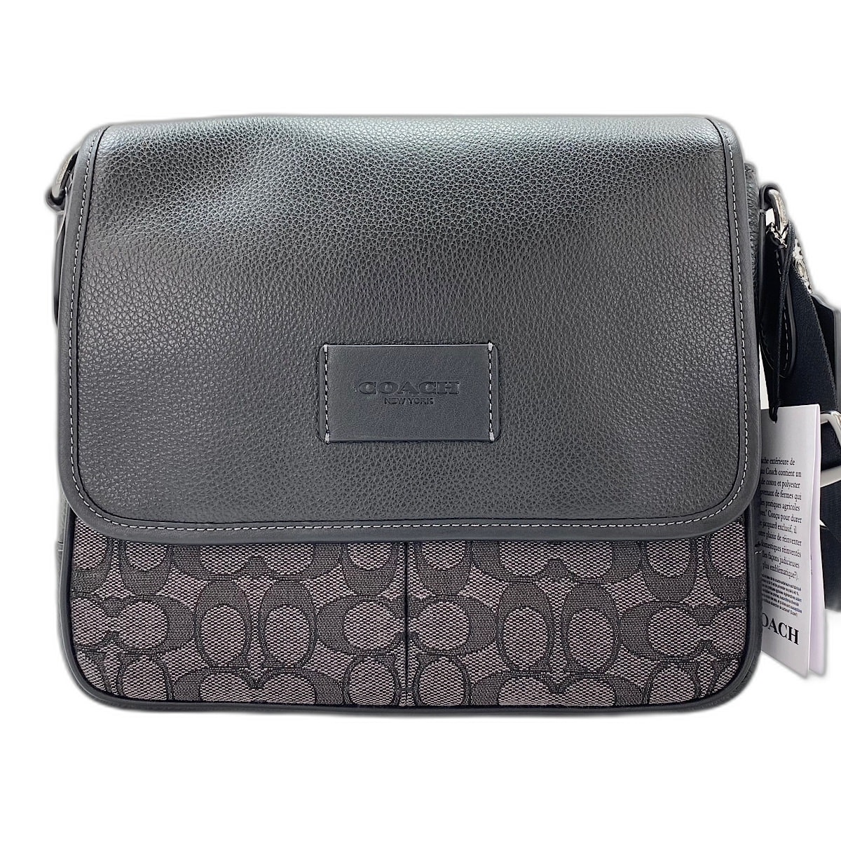 コーチ COACH スプリント マップ バッグ シグネチャー ショルダーバッグ レザー【中古】