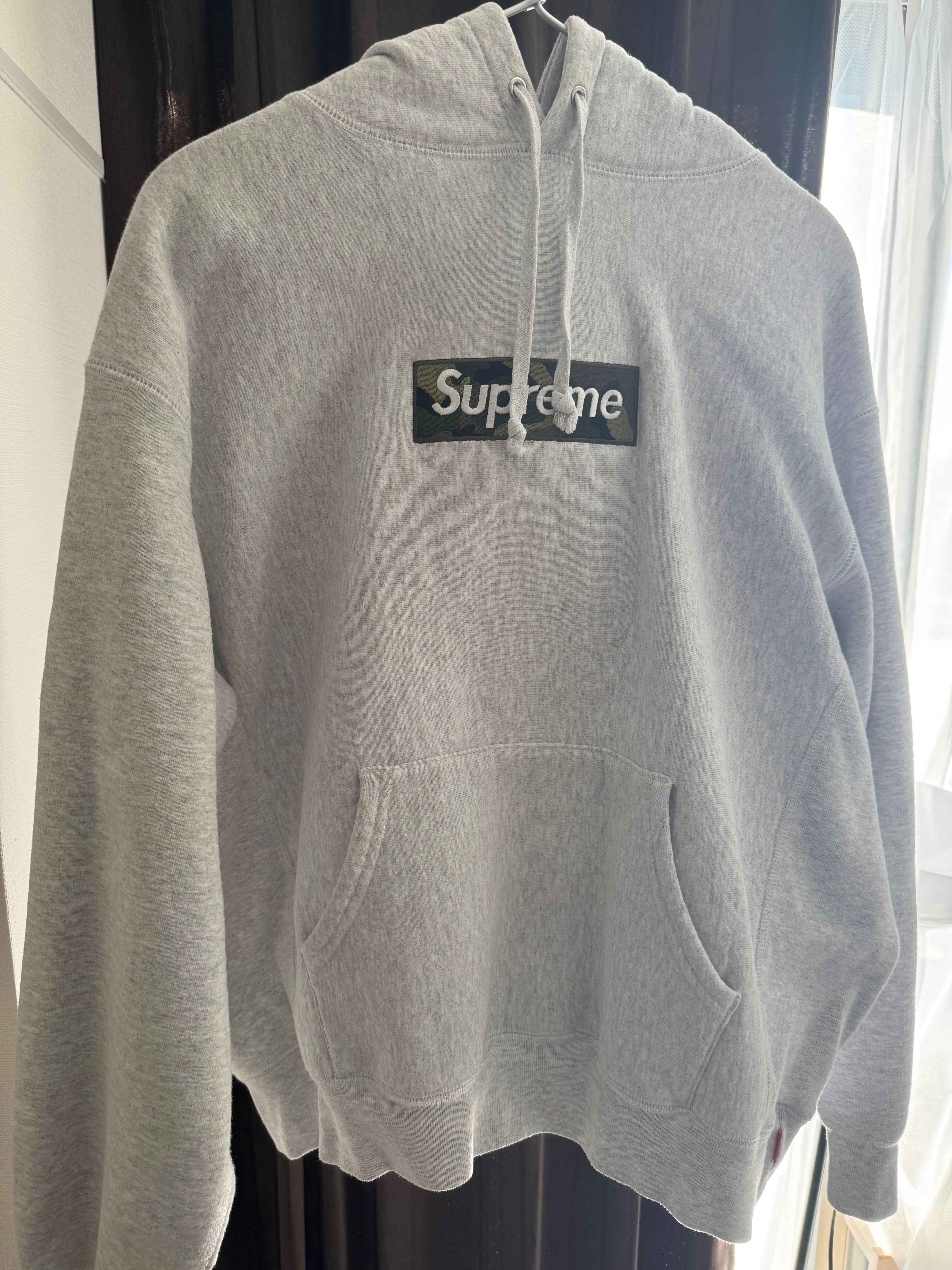 Supreme Box Logo Hooded Sweatshirt "Ash Grey" (23FW)