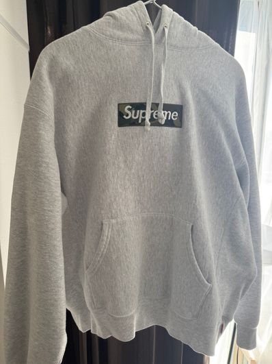 Supreme Box Logo Hooded Sweatshirt "Ash Grey" (23FW)