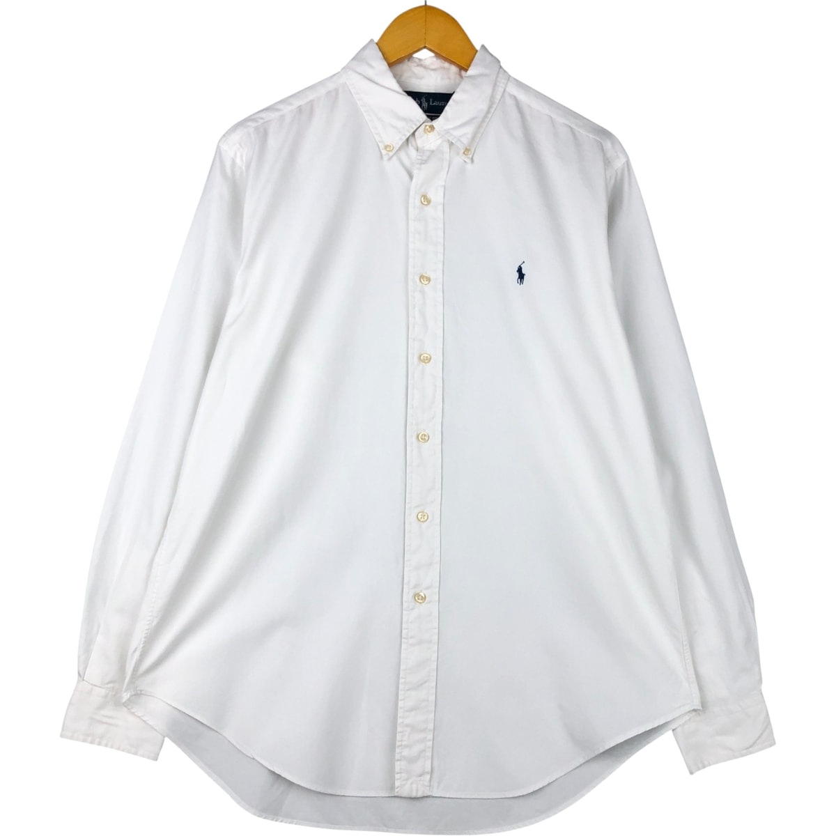 古着 ラルフローレン Ralph Lauren CLASSIC FIT クラシックフィット ヘリンボーン 長袖 ボタンダウンシャツ メンズL相当/eaa591267