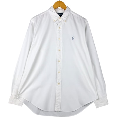 古着 ラルフローレン Ralph Lauren CLASSIC FIT クラシックフィット ヘリンボーン 長袖 ボタンダウンシャツ メンズL相当/eaa591267