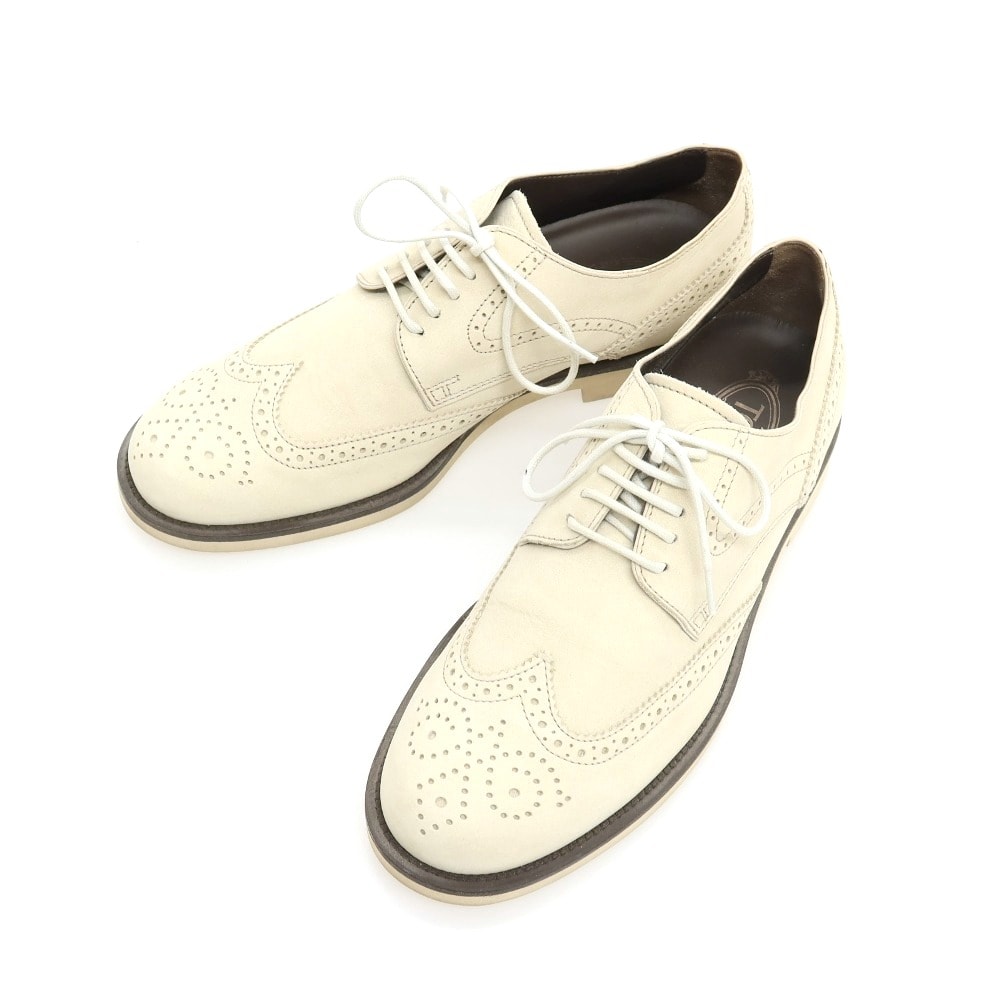 【中古】トッズ TOD'S ドレスシューズ ベージュ【サイズ6 1/2】【メンズ】