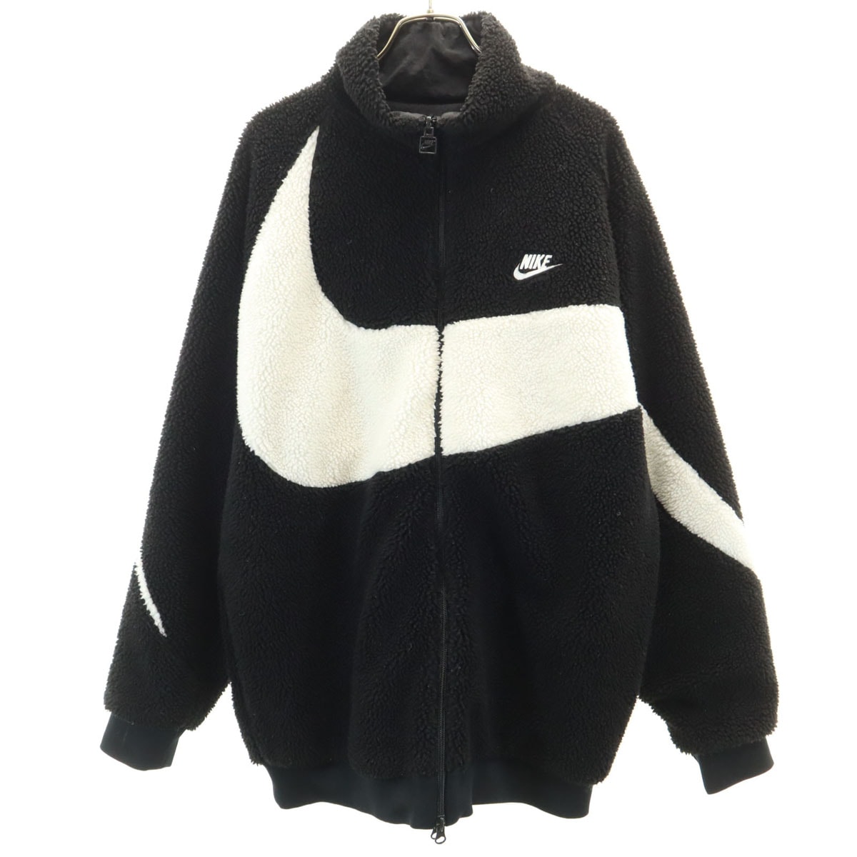 NIKE ナイキ フリースジャケット XL ブラック リバーシブル