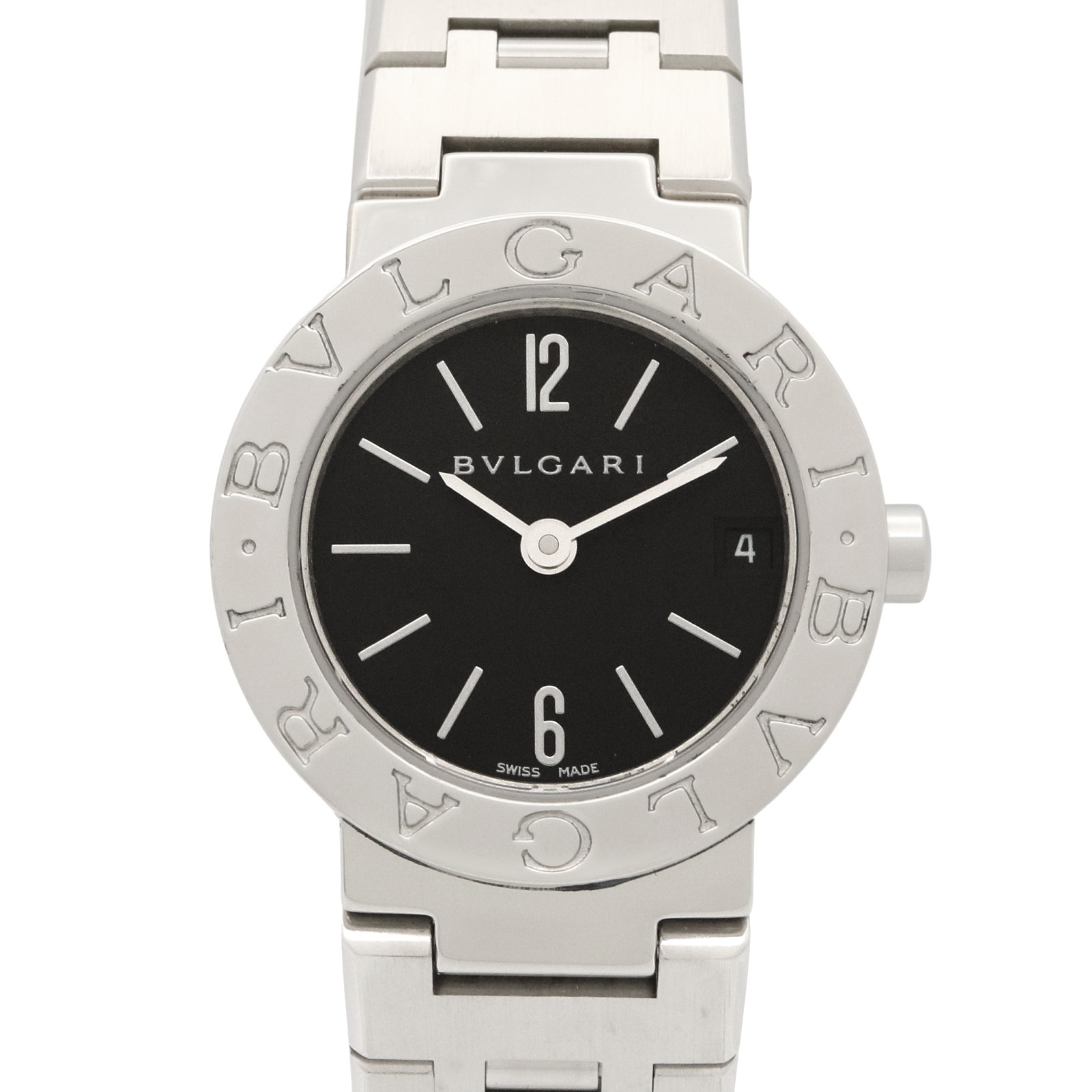 ブルガリ BVLGARI ブルガリ ブルガリ 腕時計 時計 ステンレススチール レディース ブラック系 BB23SS 【中古】