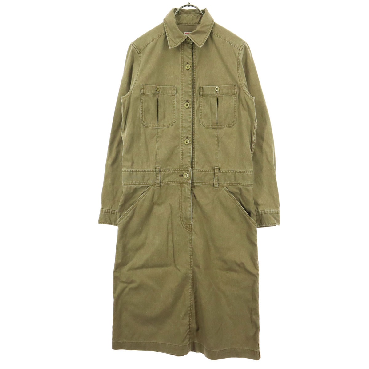 JOURNAL STANDARD ジャーナルスタンダード 日本製 コットン 長袖 デニム ワンピース ブラウン系