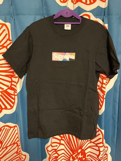 Supreme / Emilio Pucci® Box Logo Tee "Black/Pink"