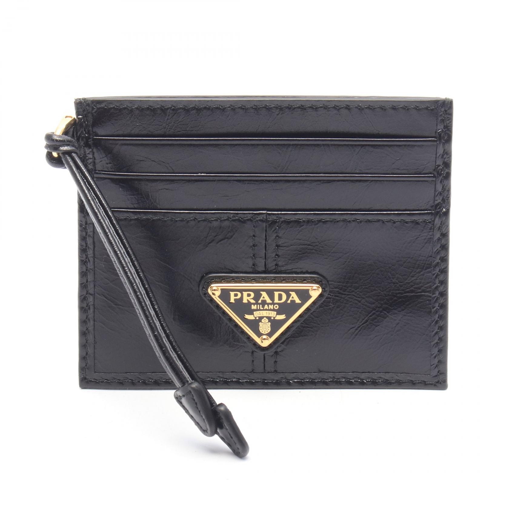プラダ PRADA SOFT LUX カードケース アクセサリー レザー レディース ブラック系 1MC0252CYRF0002 【新品】