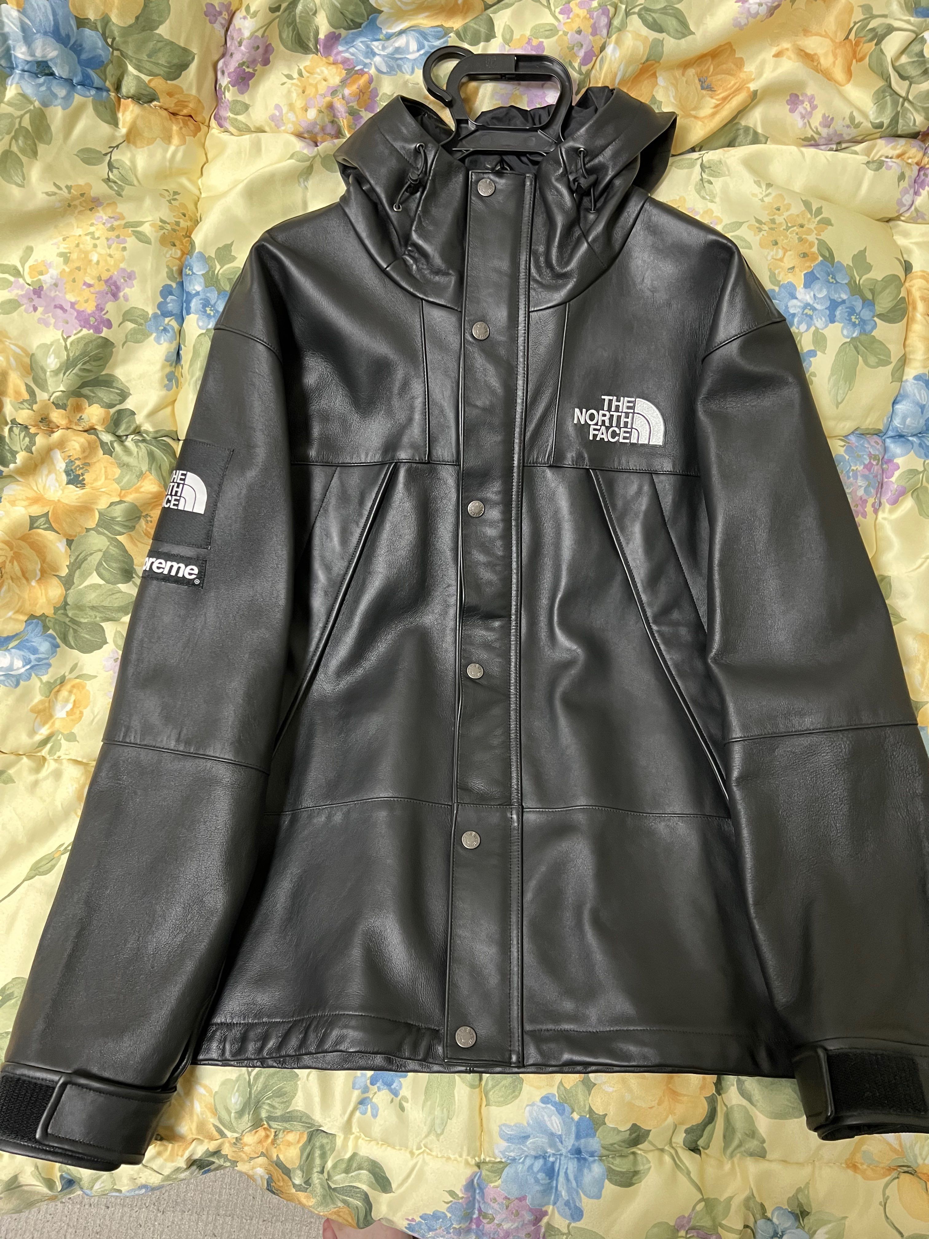Supreme x The North Face Leather Mountain Parka "Black"