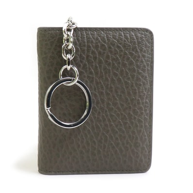 メゾンマルジェラ Maison Margiela カードケース レザー カーキ ユニセックス【中古】 56725a