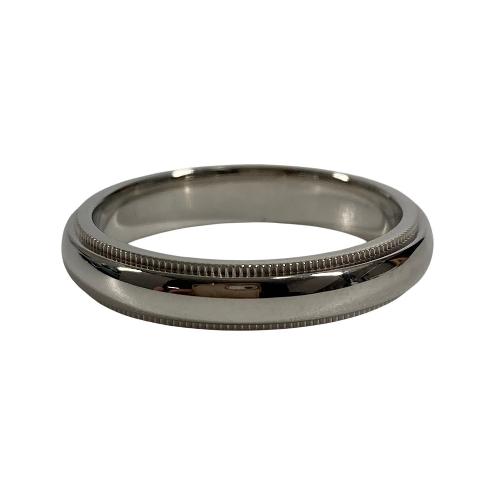 ティファニー TIFFANY&Co. ミルグレイン  プラチナ アクセサリー ジュエリー リング・指輪 Pt950 シルバー 美品
