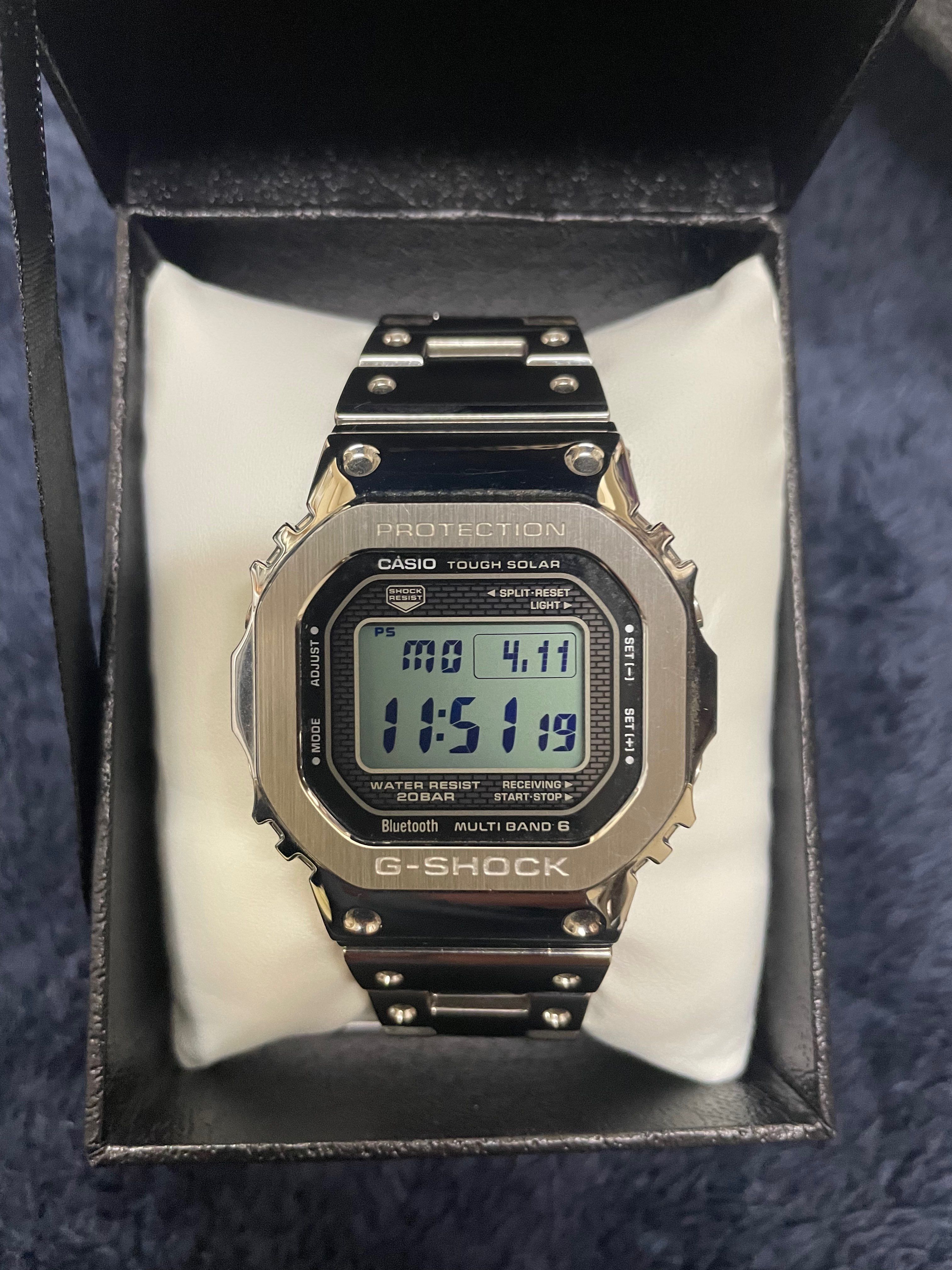Casio G-Shock GMWB5000D-1 - 44mm in Stainless Steel