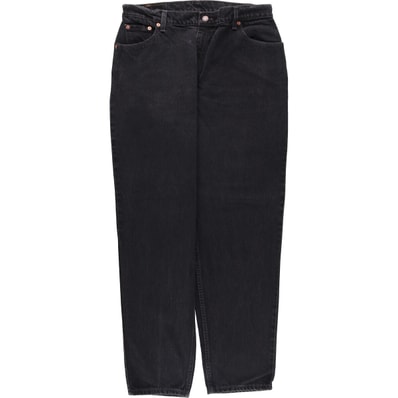古着 90年代 リーバイス Levi's 550 RELAXED FIT TAPERED LEG ブラックデニム テーパードデニムパンツ レディースXXL(w34)相当 ヴィンテージ/eaa583984