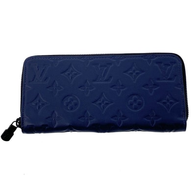 LOUIS VUITTON ルイ・ヴィトン モノグラム シャドウ ジッピーウォレット・ホリゾンタル 長財布 M14847 モノグラム ネイビー メンズ【中古】