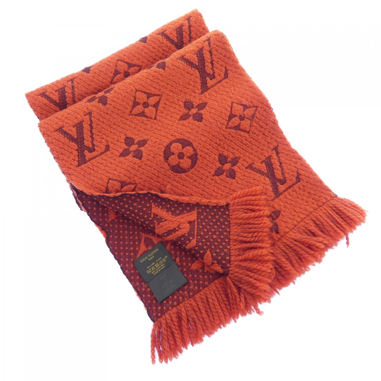 ルイヴィトン LOUIS VUITTON エシャルプ ロゴマニア M75095 MUFFLER