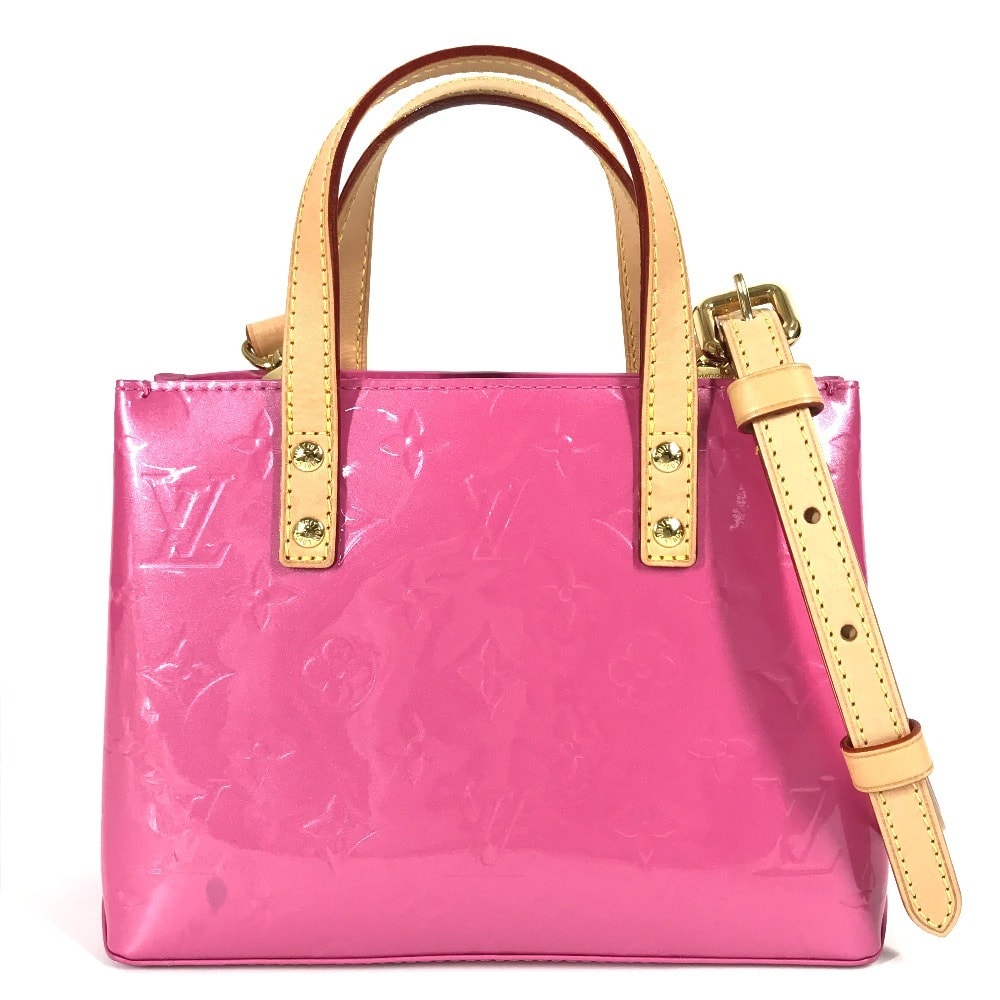 ルイヴィトン LOUIS VUITTON リード PM M24028 モノグラムヴェルニ LVリミックス カバン 2WAYバッグ トートバッグ ハンドバッグ 斜め掛け ショルダーバッグ モノグラムヴェルニ ネオンピンク ピンク 美品
