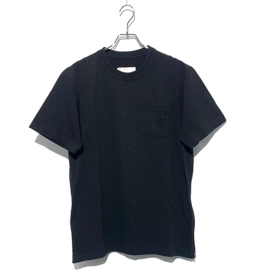 sacai Side Zip Cotton T-Shirt "Black"