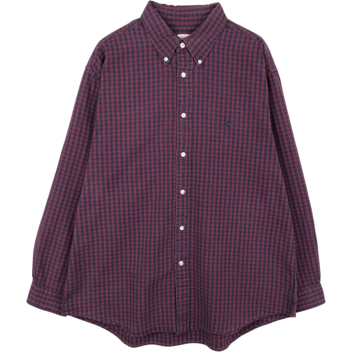 古着 ブルックスブラザーズ Brooks Brothers Est.1818 MADISON ギンガムチェック 長袖 ボタンダウンチェックシャツ メンズXL相当/eaa665982