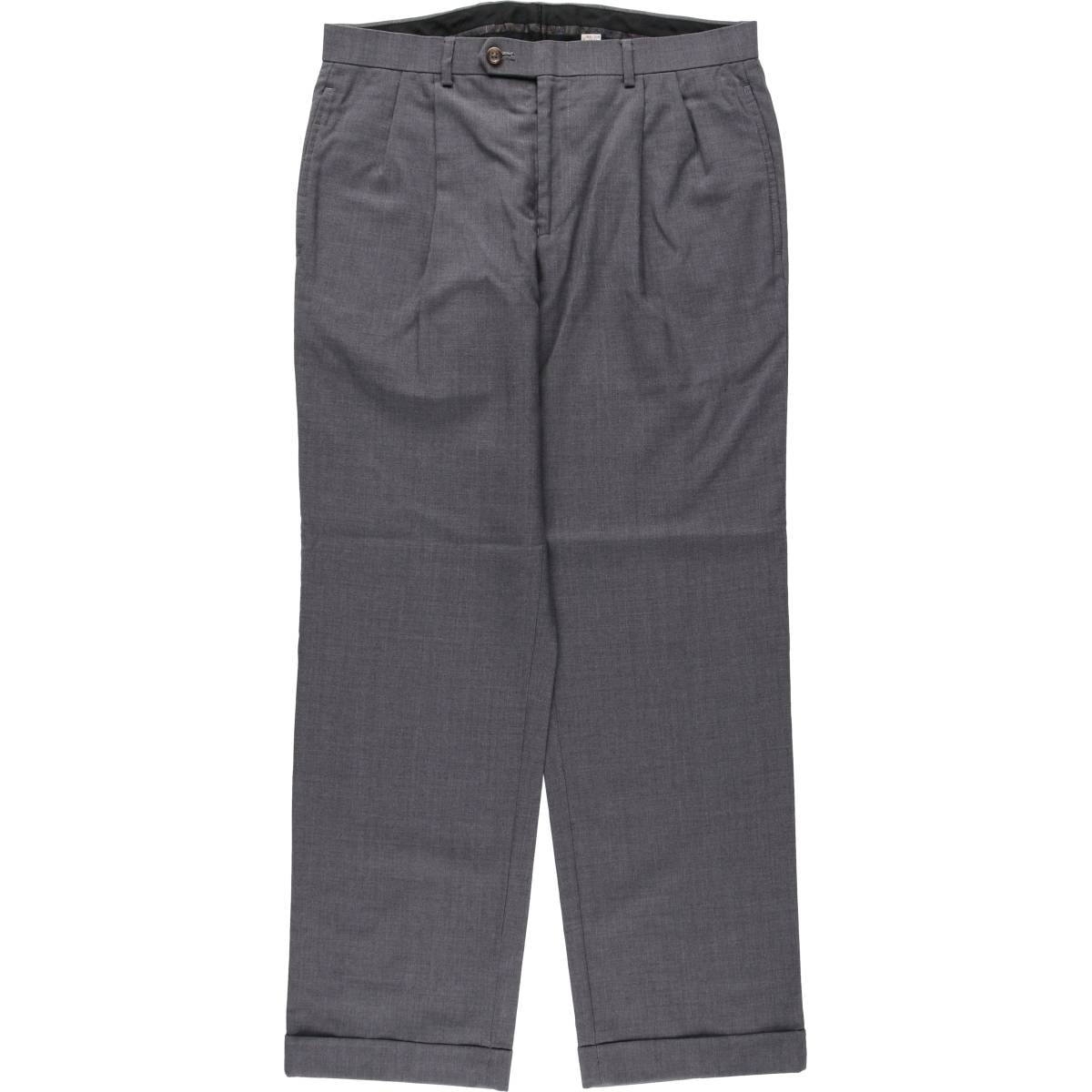 古着 ラルフローレン Ralph Lauren LAUREN ローレン ツータック ウールパンツ スラックス メンズw33相当/eaa630247