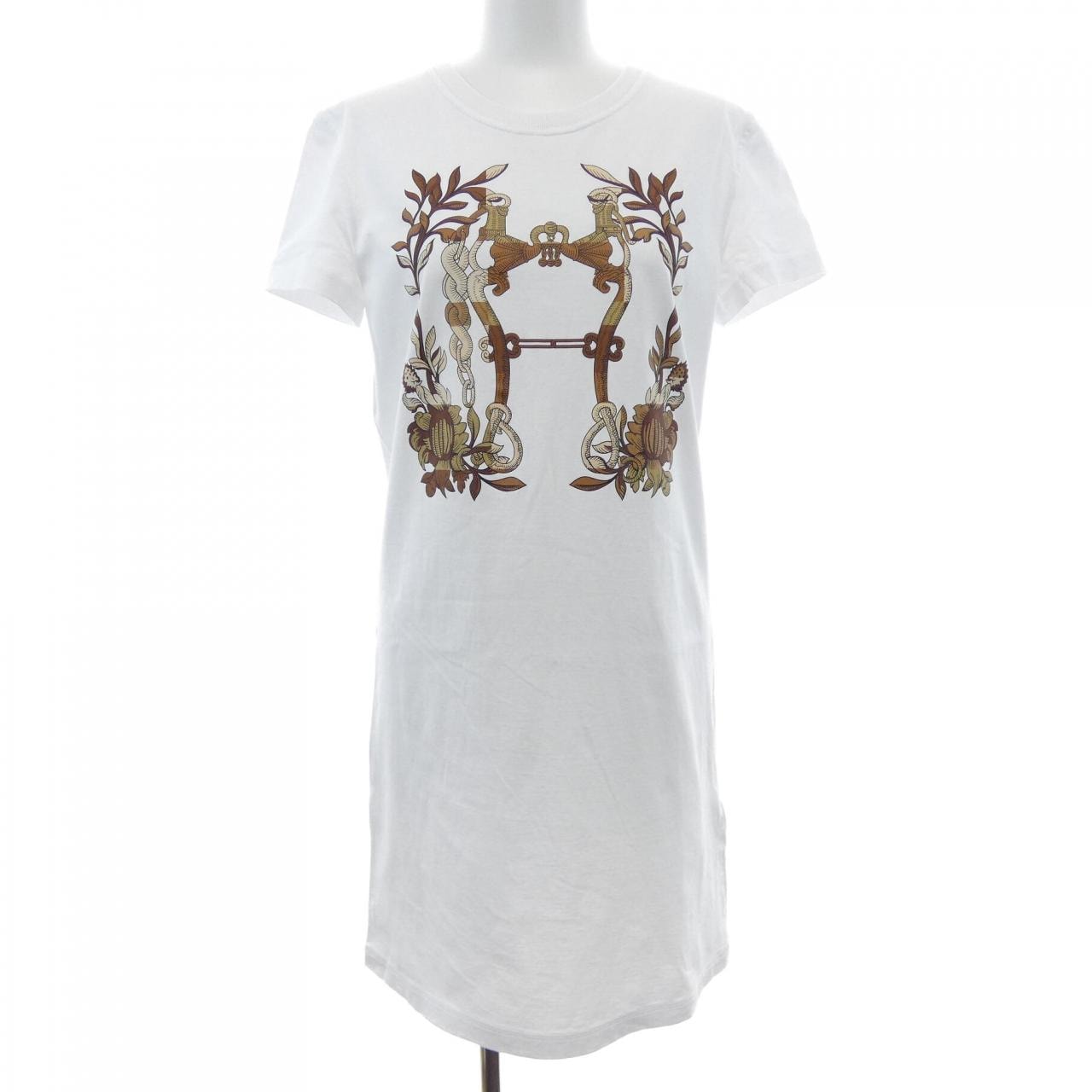 エルメス HERMES CARTOUCHE デッラ・カヴァッレリア 4E4530DA カットワンピース