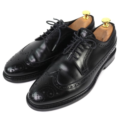 美品 ジャランスリワヤ レザーシューズ EDWARD 黒 7.5 98652