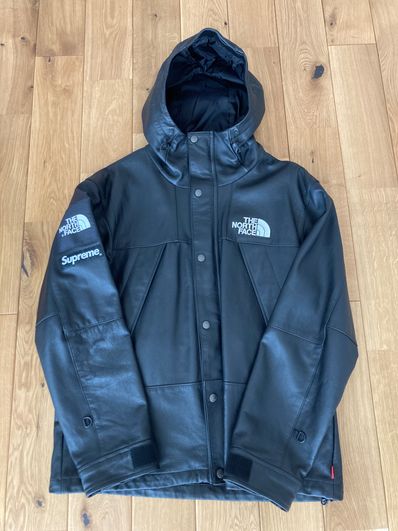 Supreme x The North Face Leather Mountain Parka "Black"