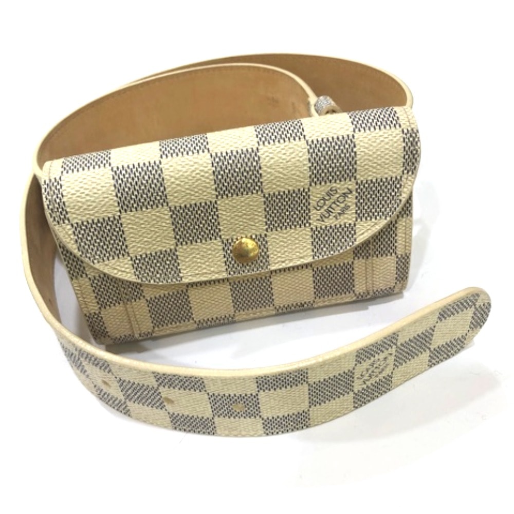 ルイヴィトン LOUIS VUITTON サンチュール ポシェット ソロ M9835 カバン バッグ ボディバッグ ウエストバッグ ダミエアズールキャンバス ホワイト