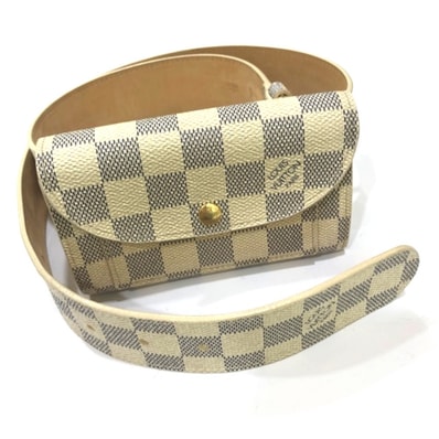ルイヴィトン LOUIS VUITTON サンチュール ポシェット ソロ M9835 カバン バッグ ボディバッグ ウエストバッグ ダミエアズールキャンバス ホワイト