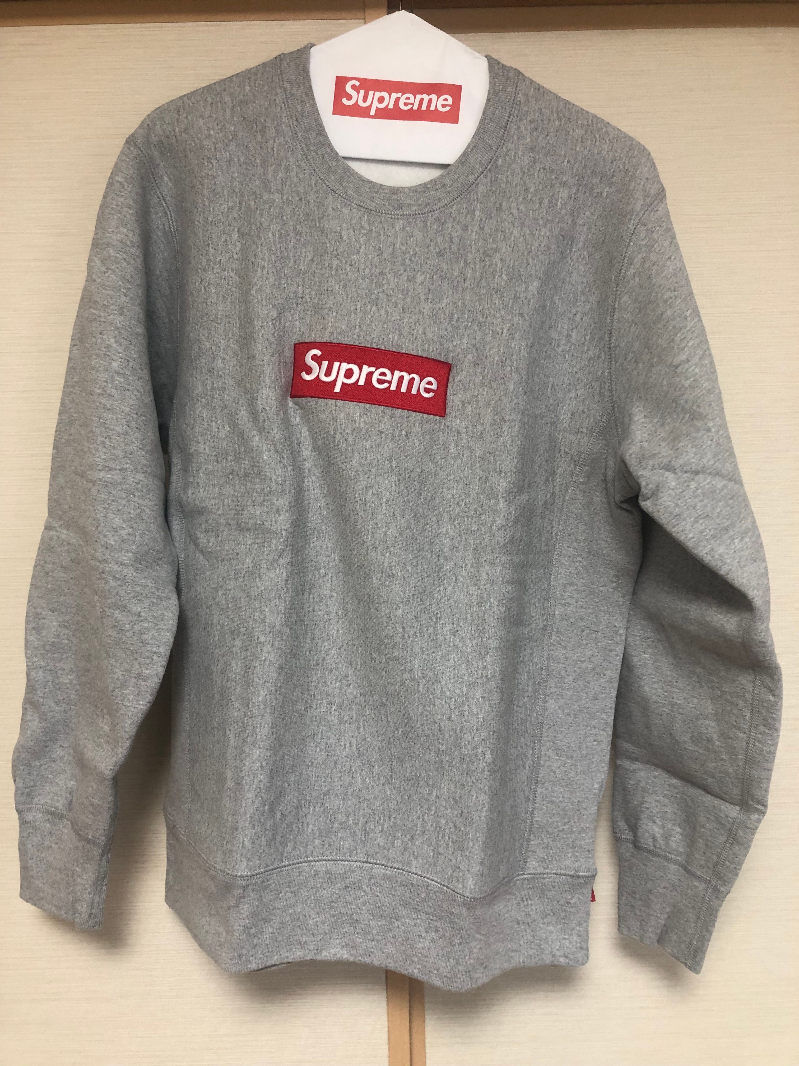 Supreme Box Logo Crewneck "Grey" (15FW)