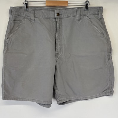 古着 カーハート Carhartt ショートパンツ ダック ペインター 大きいサイズ 半ズボン ハーフパンツ 短パン w40 グレー系 メンズ