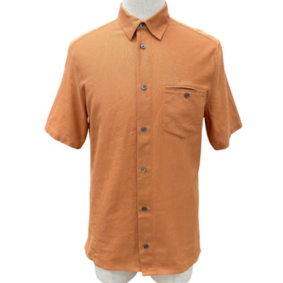 美品 エルメス 半袖ポロシャツ オレンジ メンズ 39