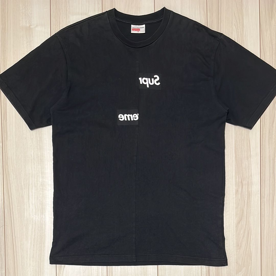 Supreme / Comme des Garçons SHIRT® Split Box Logo Tee "Black"