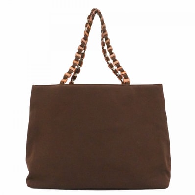 【6dc2415】サルヴァトーレフェラガモ トートバッグ ヴァラ キャンバス ブラウン シルバー金具【中古】レディース