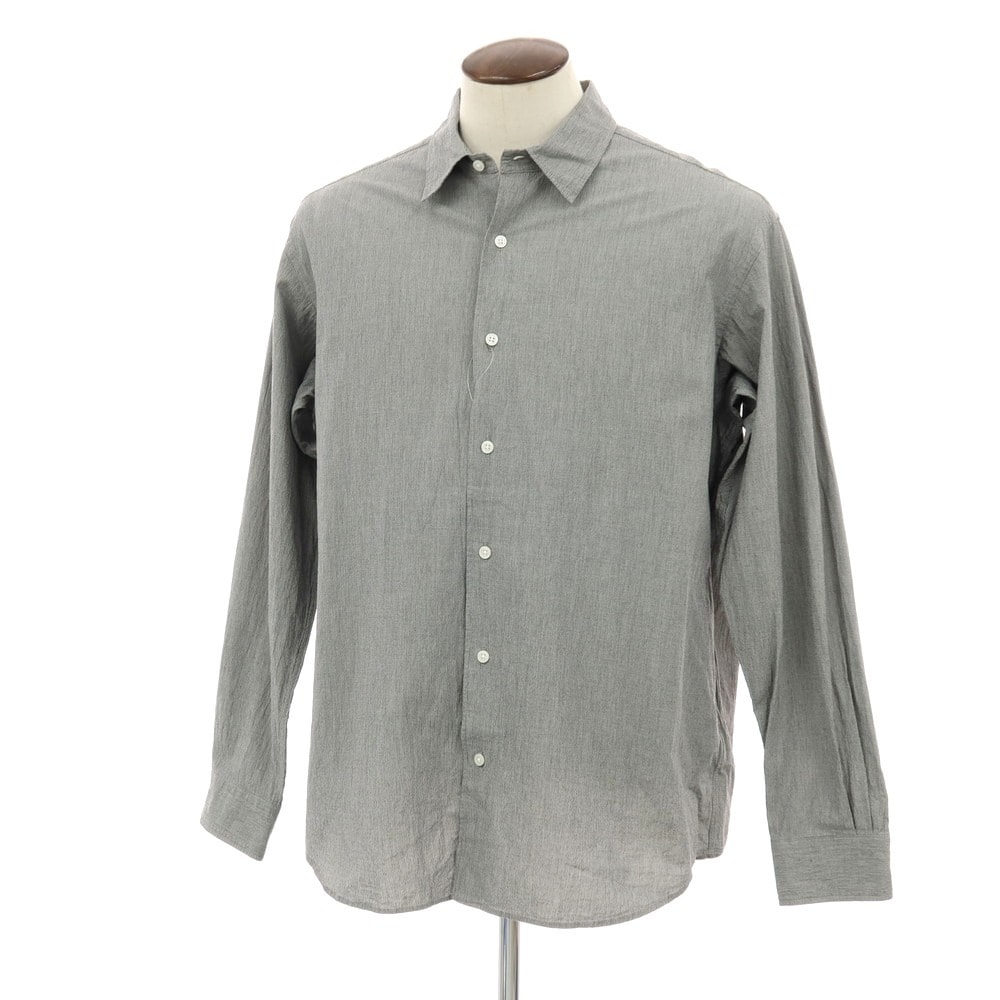 【中古】ユニフォームエクスペリメント uniform experiment 2025年春夏 コットン ハウンドトゥース レギュラーカラー カジュアルシャツ ブラックxホワイト【サイズ4】【メンズ】