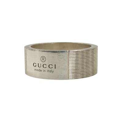 GUCCI グッチ ロゴ リング Ag 925 9.8g リング 指輪 シルバー