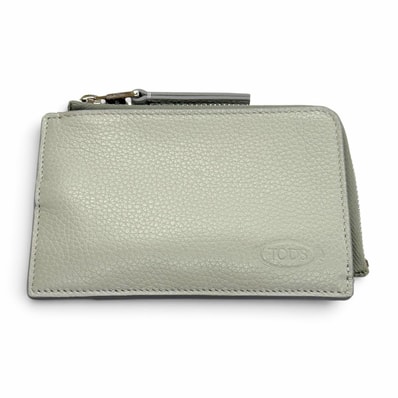 極美品 トッズ カードケース ライトグレー メンズ XAUENPFV201