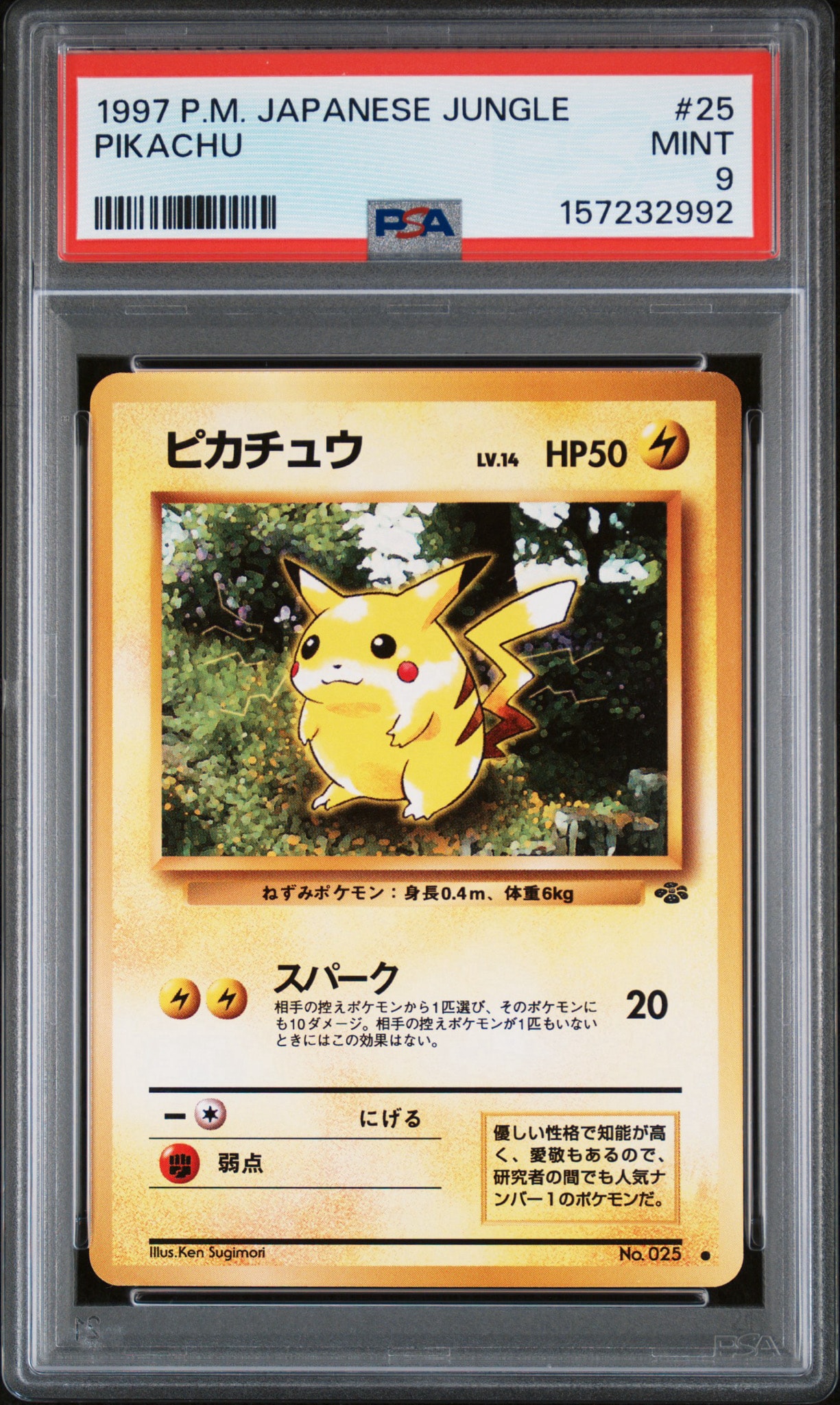 ピカチュウ ○ : 旧裏 [PMCG2 No.025](拡張パック「ポケモンジャングル