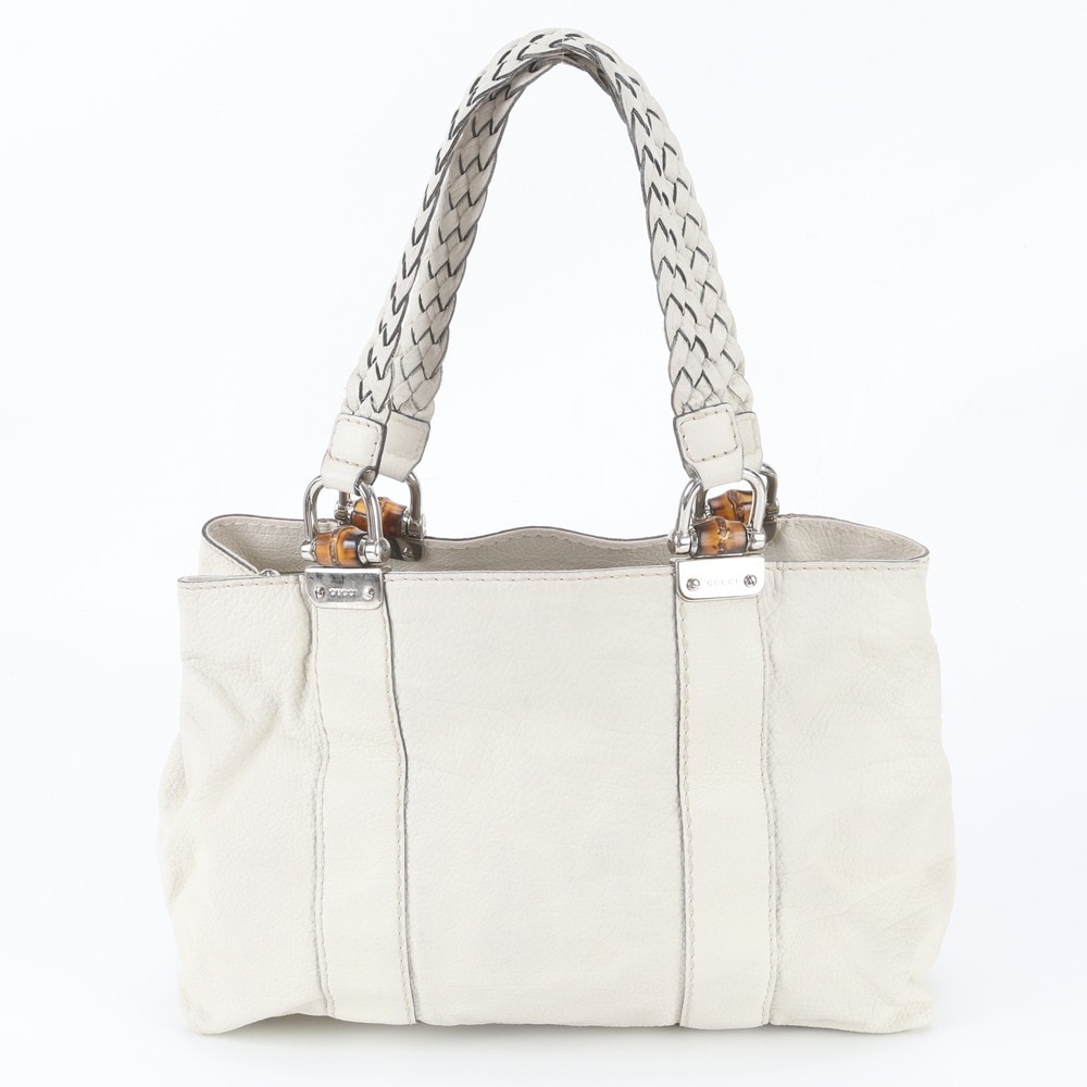 ■極美品 グッチ バンブートート バッグ レザー