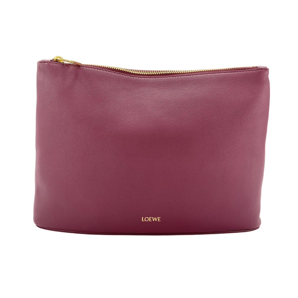 ロエベ LOEWE レザー オブロングポーチ クラッチバッグ【中古】