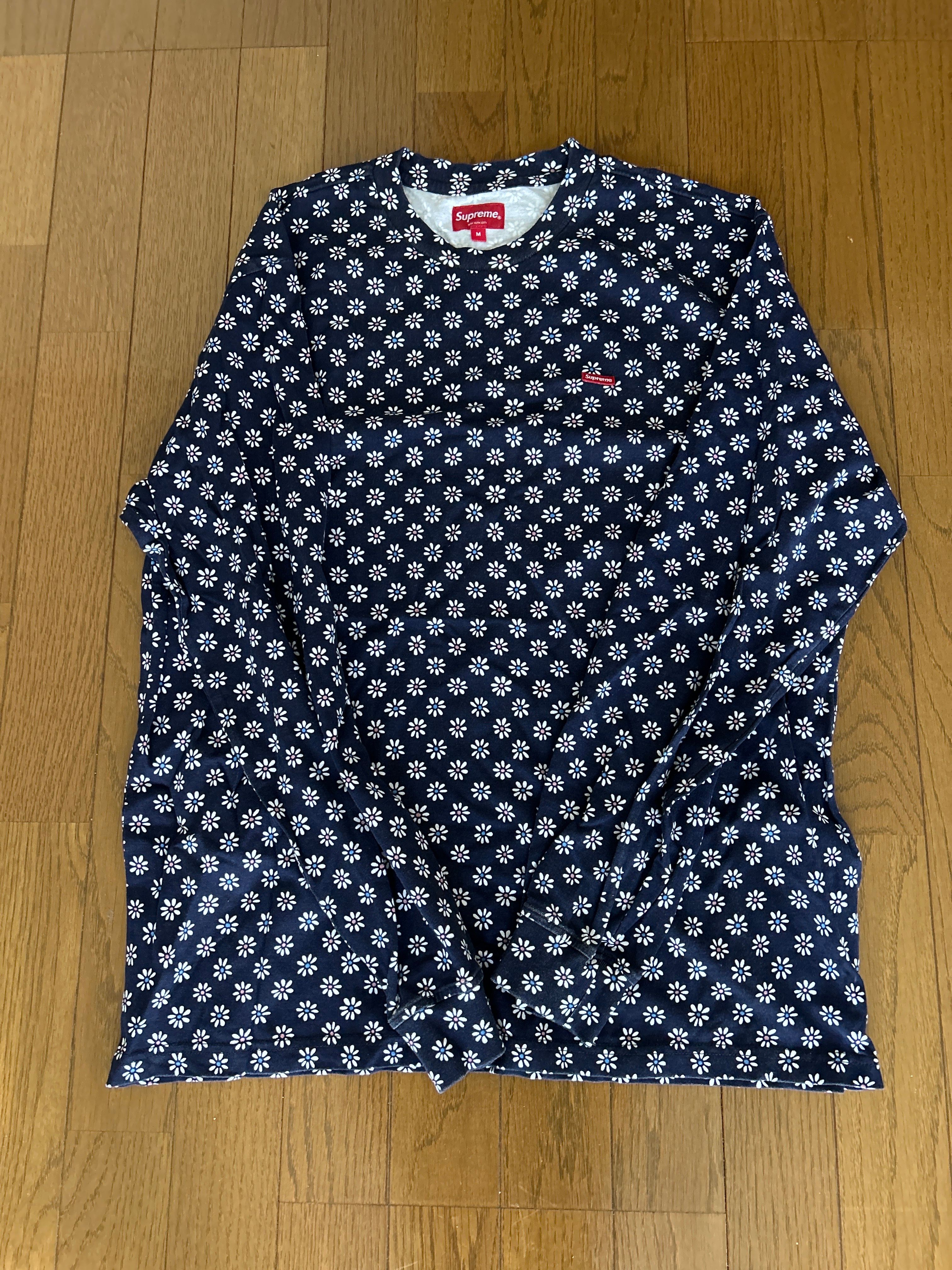 Supreme Small Box L/S Tee "Flowers"(22FW)