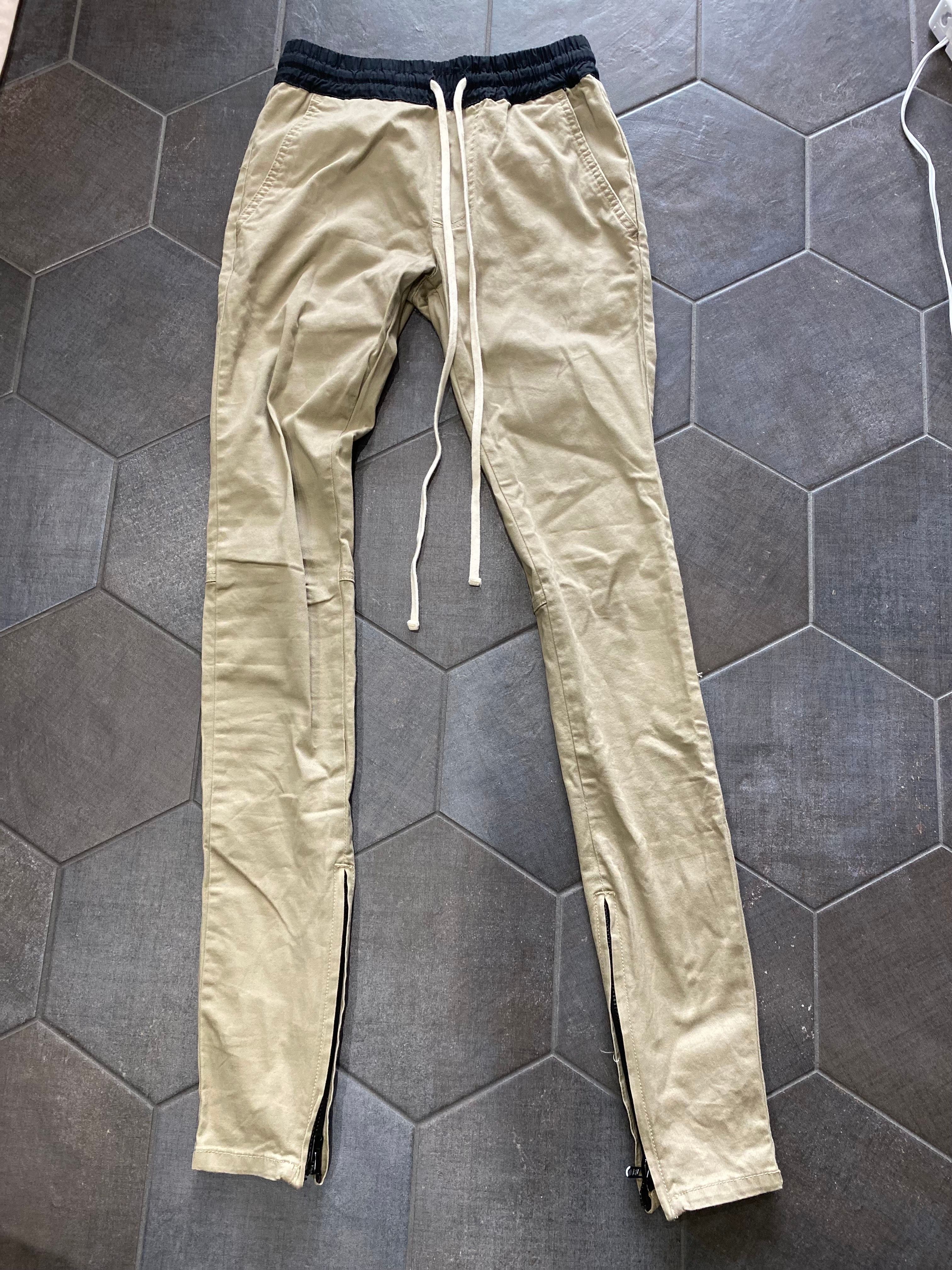 エッセンシャルズ 裾ジップ イージースキニーパンツ FEAR OF GOD