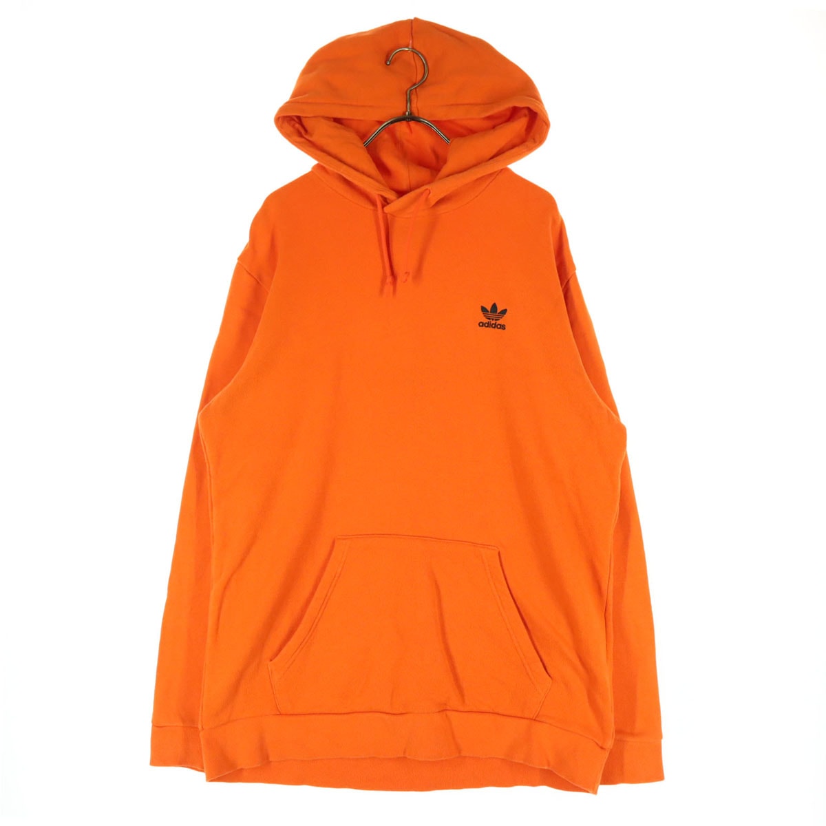 adidas アディダス トレフォイル 長袖 スウェットパーカー XO オレンジ