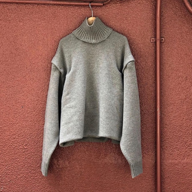 YOKE DETACHABLE FOLD UP SHARE KNIT ヨーク ニット 