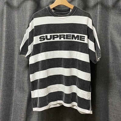Supreme Printed Stripe S/S Top "Black"