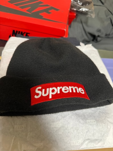 Supreme New Era Box Logo Beanie "Black"
